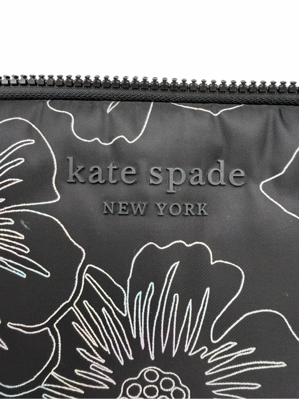 Kate Spade New York Black 13” Padded Laptop Sleeve Zip Case